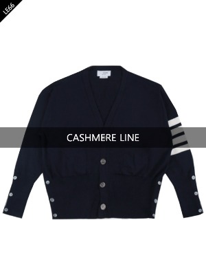 Cashmere Over Four Bar Cardigan [Navy]   [재입고]